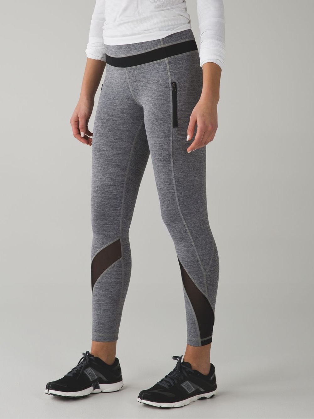 Lululemon Inspire Tight II (Mesh) in Space Dye Camo Black Dark Slate